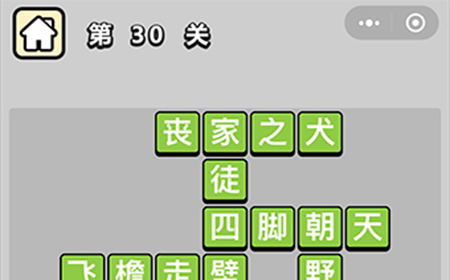 成语小秀才第30关答案  成语小秀才答案30关