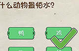 神脑洞游戏第7关攻略  什么动物最怕水