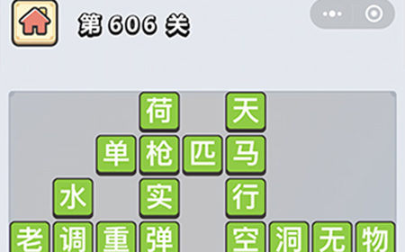 成语小秀才第606关答案  成语小秀才答案606关