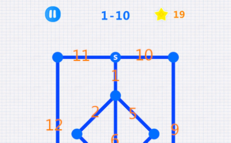 一笔画星空1-10攻略  一笔画星空攻略1-10